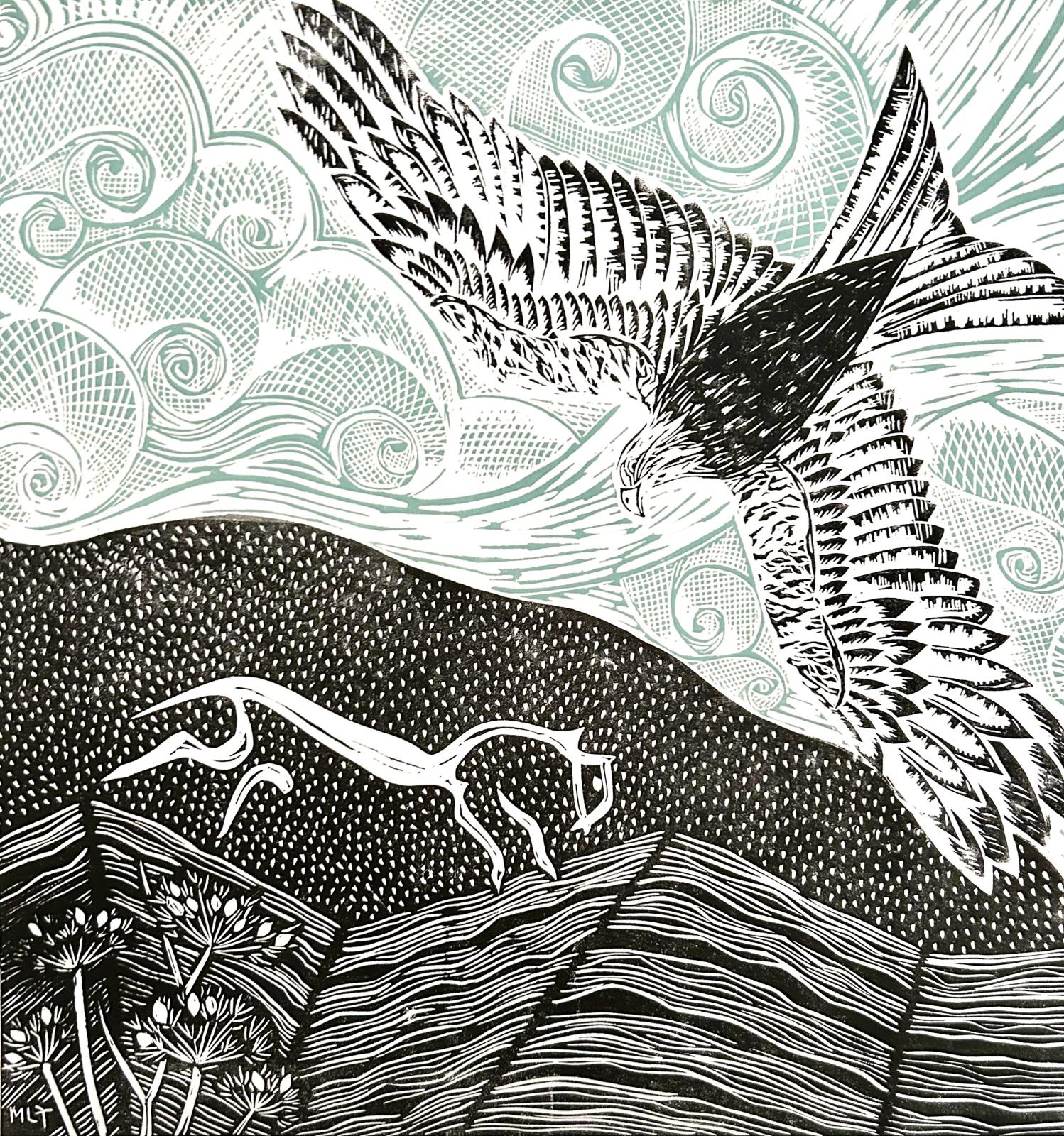 Red Kite over the White Horse